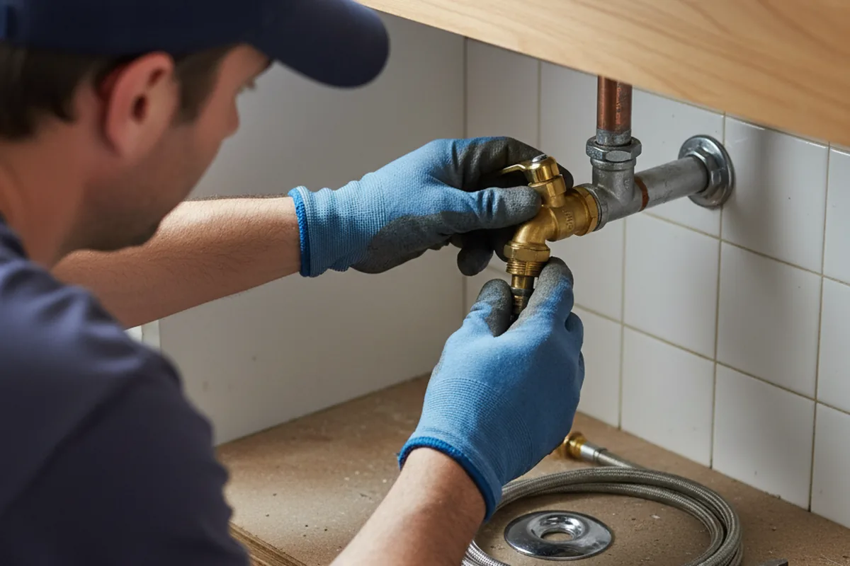 Shutoff valve and fitting work during Faucet and Fixture Repair in Ararat